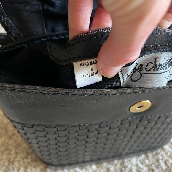 Woven Black Shoulder Bag vintage black shoulder bag - Picture 9 of 10